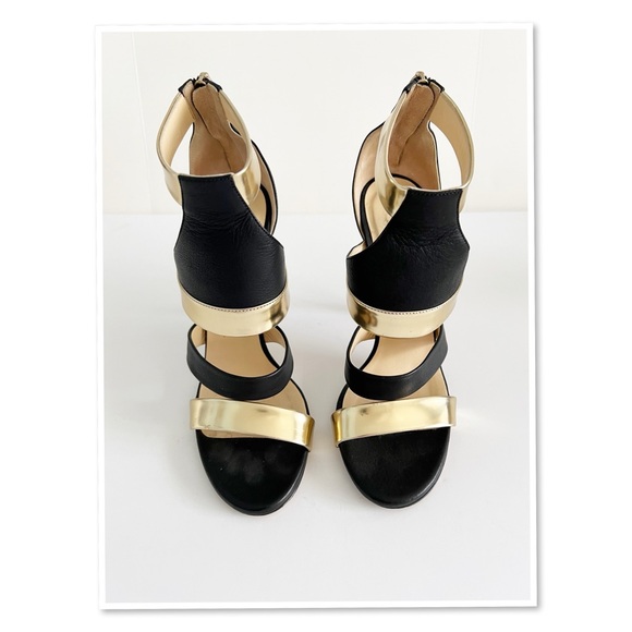 Jimmy Choo Besso Mixed Sandals - Picture 2 of 12